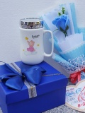 Set quà cốc sứ nắp gương 1